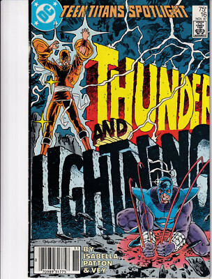 DC Comics TEEN TITANS SPOTLIGHT No. 16 November 1987 Thunder and Lightning