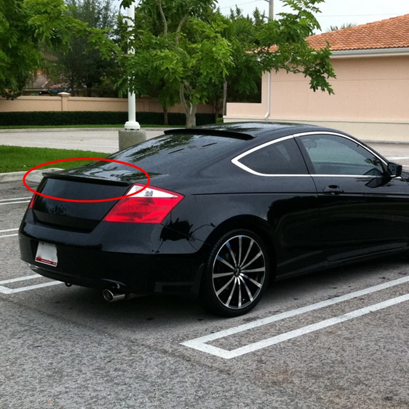 Rear Trunk Spoiler Wing Black Lip Fit For 2008-2012 HONDA Accord Coupe 2-Door Foto 4 de 4