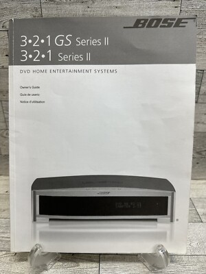 BOSE 3-2-1 GS Series II Media Center OWNERS MANUAL INSTRUCTION 321