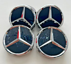 4x Chrome Black Wheel Center Caps Hub Cover Rim for Mercedes E CLA GLS ML series