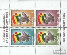 ghana Block24A (complète.Edition.) neuf avec gomme originale 1967 revolution