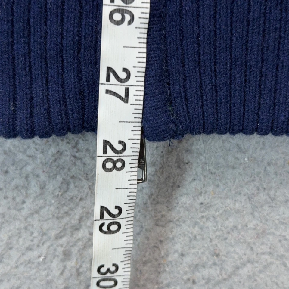 Banana Republic Wool Vest Jacket Mens XL Blue Full Zip Lined Insulated Outdoor - Image 4 of 4