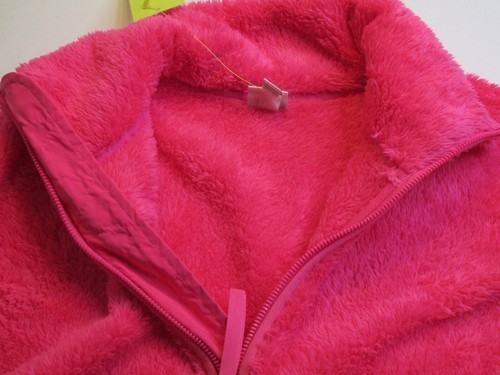 NWT ALL IN MOTION Pullover Fleece Women Pink M 1/4 Fleece Drawstring Hem Pockets - Picture 9 of 17
