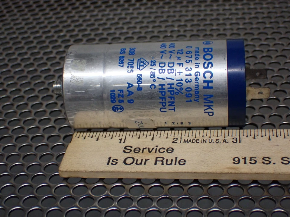 Condensador BOSCH MKP 0675313091 12uF+10% usado con garantía ver todas las fotos Foto 4 de 4