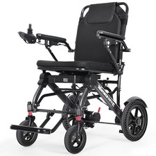 EW10 Electric Wheelchair for Senior Adult, TopMate Lightweight Foldable 24V12.5A
