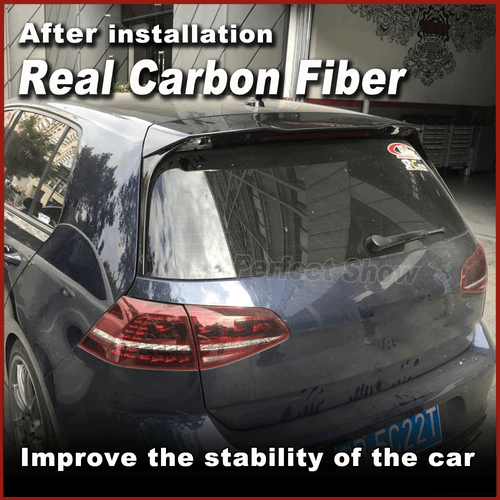 Carbon Heckspoiler Dachspoiler Flügel Lippe Passt für VW GOLF7 VII MK7 GTI 14-17 - Bild 2 von 13