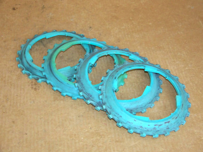 4 Lustran B10-24 John Deere Planter Plates 1 set - 4 used Corn Seed Plates Bean