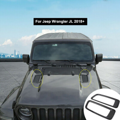ABS Car Engine Hood Air Vents Cover Exterior Accessories for Jeep