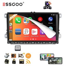 9" Autoradio Android 13 Carplay GPS NAV Cam For VW Touran GOLF 5 6 Tiguan Caddy