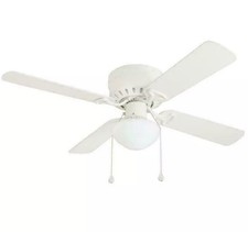 Harbor Breeze 18 In Hive Series White Ceiling Fan With Light Kit