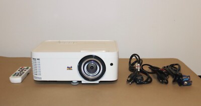 ViewSonic PS600W Short-Throw DLP Projector.3500 Lumens.2840-2907 Hours on Lamps