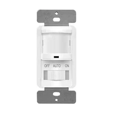 in Wall PIR Motion Sensor Light Switch, Occupancy Sensor Switch, On/Off Overr...