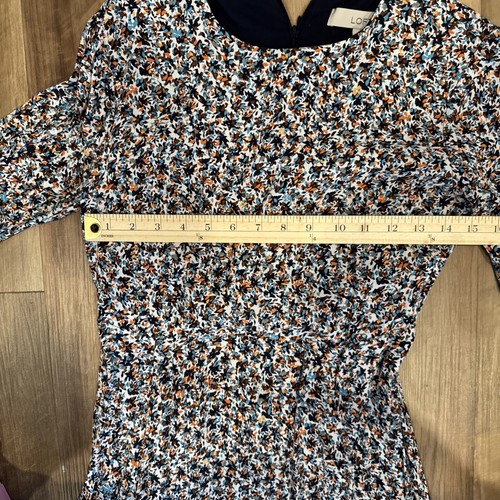 Loft Long Floral Dress Size 0 - Picture 4 of 7