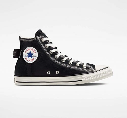 New Converse Chuck Taylor All Star Logo Tag Sneakers Black A06105C