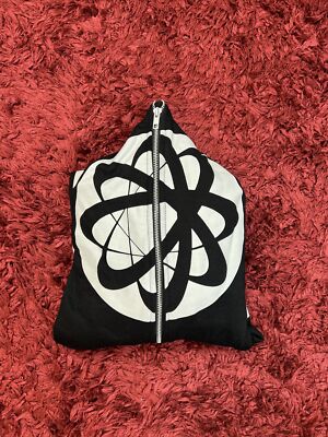 BAPE Style Hoodie Full Zip Black Star Size Large