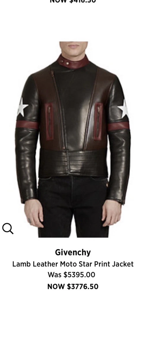 Givenchy leather shop jacket mens