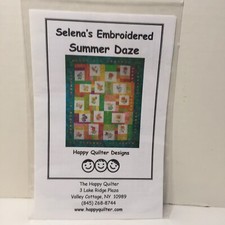 Selena's Embroidered Summer Daze Quilt Pattern 46" x 56"