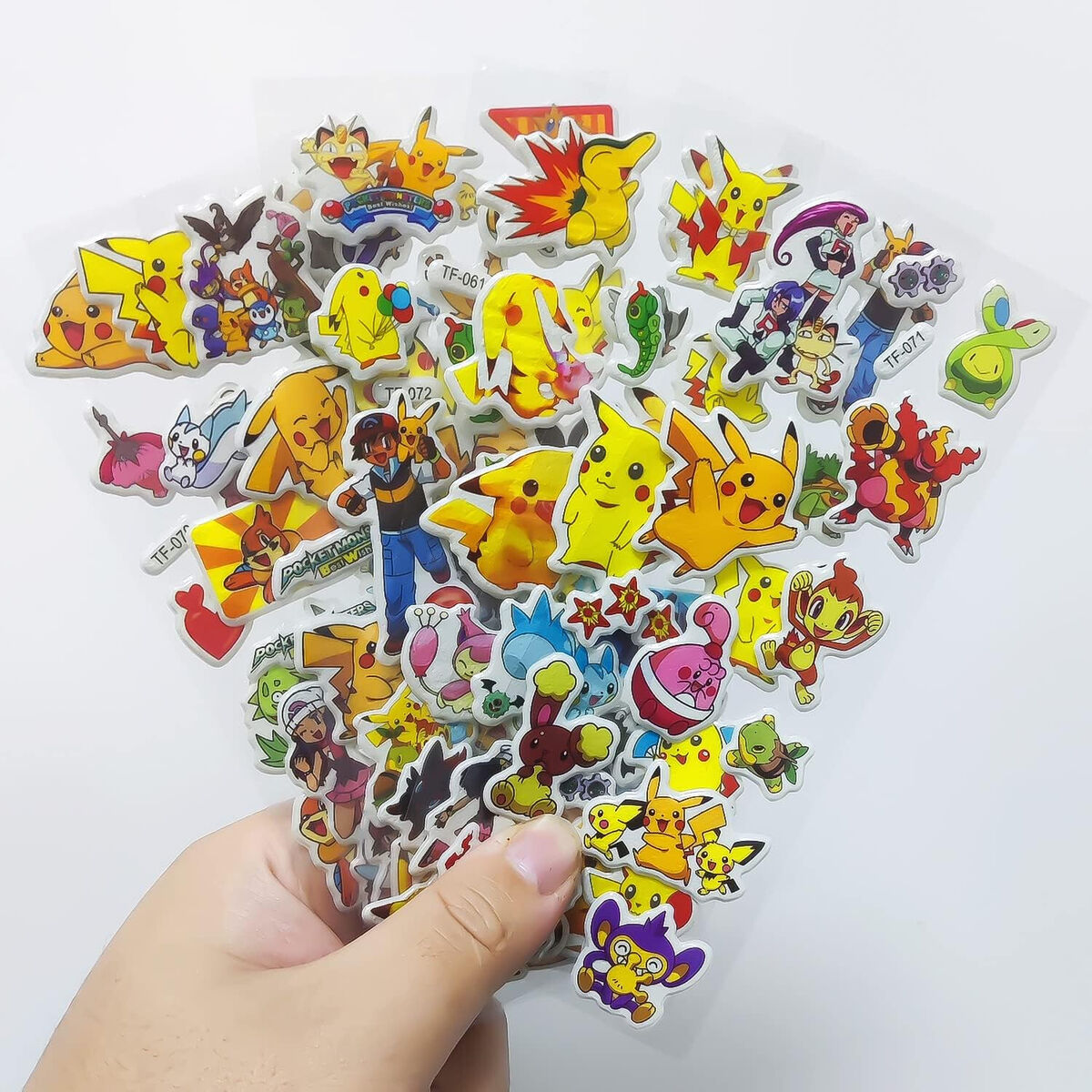 100 Pc Anime Stickers Kawaii Cartoon 3D Puffy Sticker Gift for Kids Teen  Party