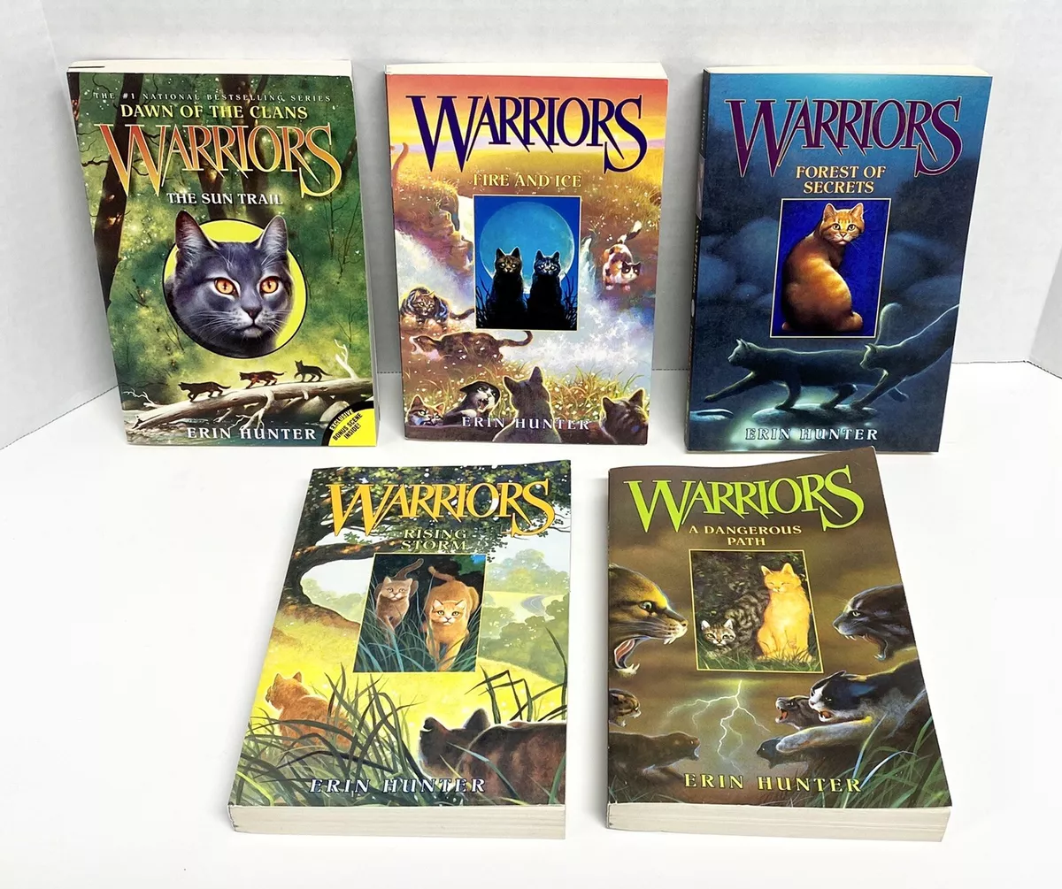 Lot of 5 various hardcover Warrior Cats book series