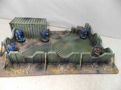 WARGAMING GELÄNDE BEMALT VORAUSORDEN BARRIKADE PLATZIERUNG