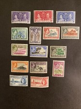 British Solomon Is GVI 1937-39 Definitive Part Set/Coronation Set Mint Hinged.