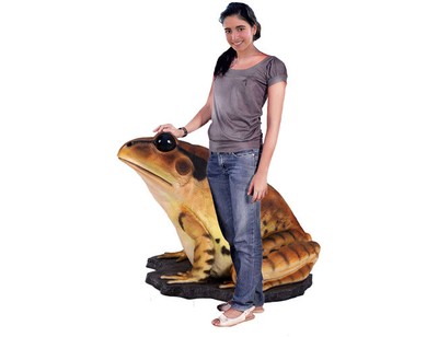 Frog Statue - Great Barred Frog Large Statue - Large Frog Statue | eBay
