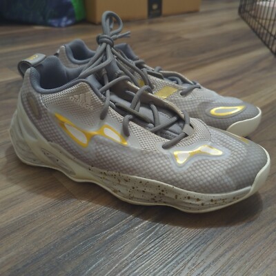 Womens Adidas Exhibit A Candace Parker Basketball Shoes Grey Gold 8.5