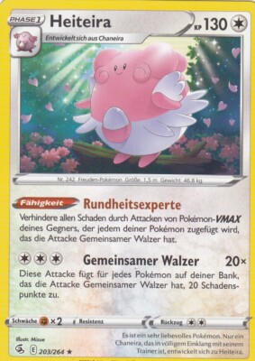 Heiteira 203/264 Fusions Angriff Pokemon Karte Deutsch
