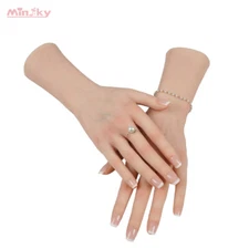 Realistic Hand Model Silicone Female Hand Mannequin Display Jewelry Model Prop