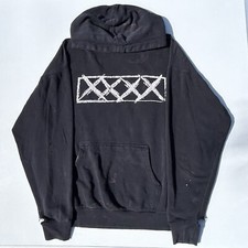 Vintage 90’s B Raw Co Distressed XXXX Graphic Hoodie Men’s Large Made In USA