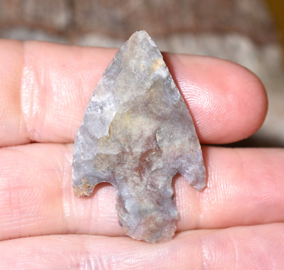 African Neolithic Stone Projectile Knapped Arrowhead Point Sahara Desert, Africa