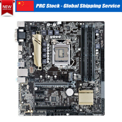 LGA 1151 ASUS Z170M-Plus Motherboard USB Intel Z170 Support DDR4 RAM  HDMI