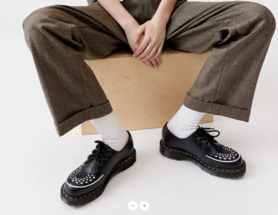 DR. MARTENS RAMSEY SMOOTH LEATHER CREEPERS MSRP$210 CHIC & UNIQUE