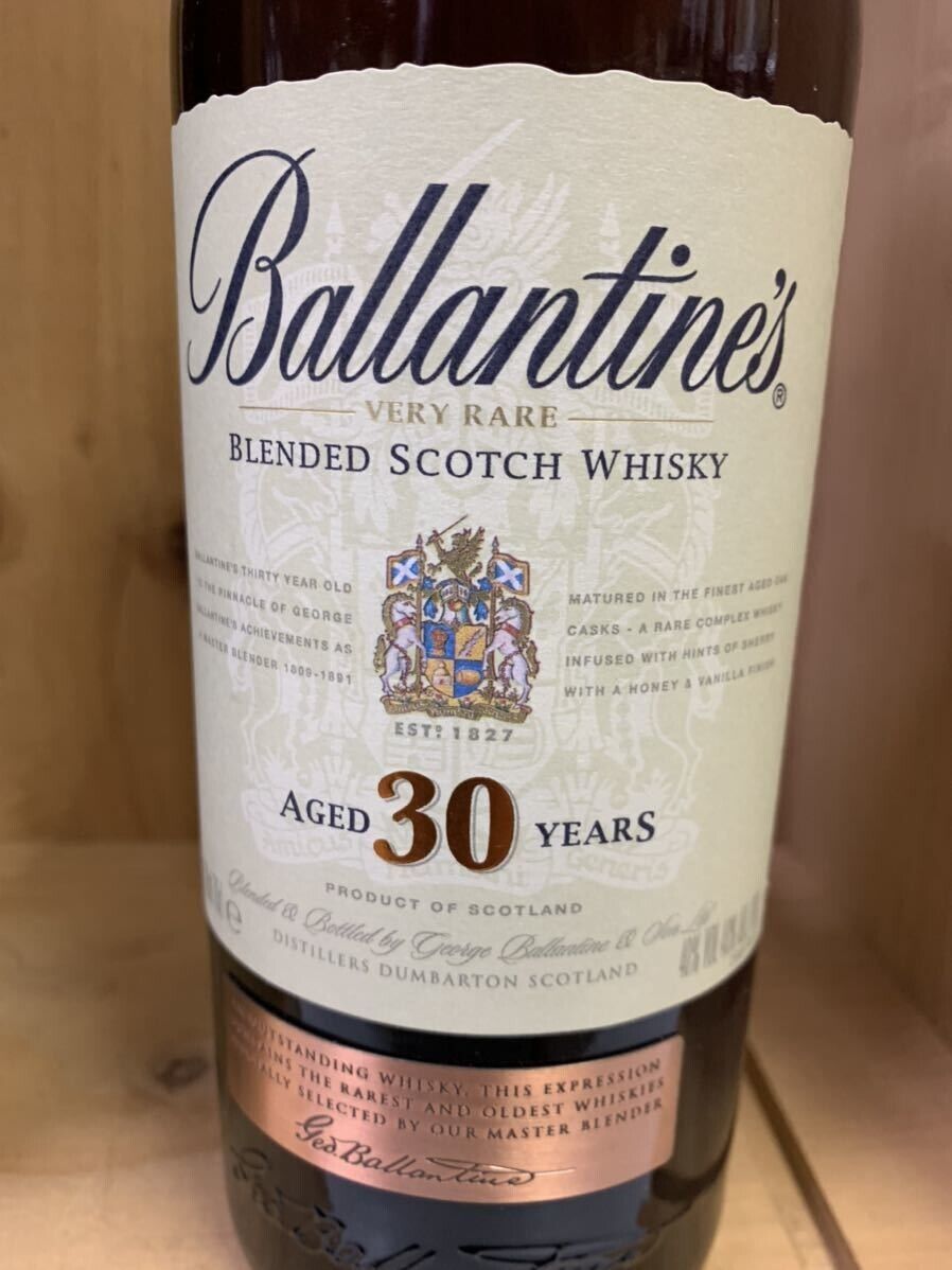 RARE Ballantine's Scotch Whisky 30 Years Box & Empty Bottle RARE Ballantine's Scotch Whisky 30 Years Box & Empty Bottle