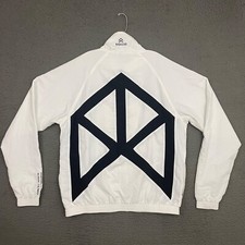 Rawgear Jacket Mens Large White Full Zip Pockets Activewear Training Gym Sports