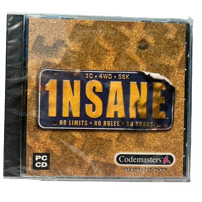 1nsane no limits no rules no roads PC CD Sealed L7