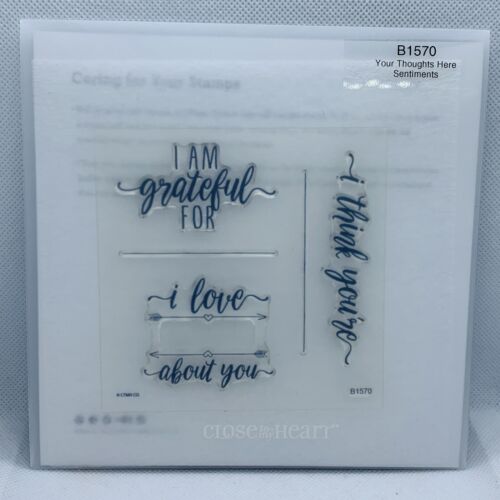 Close To My Heart (CTMH)  B1570 Your Thoughts Here New Acrylic Stamp Set. T - Picture 1 of 1