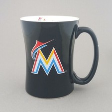 Baseball Miami Marlins Sculpted Relief Black 14 oz Certified Mug