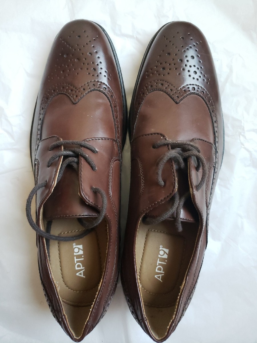 apt 9 brown dress shoes Brown Polka Dot Puff Sleeve Ottillie Midi Dress