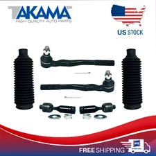 ⭐6 pcs⭐Front Outer +Inner Tie Rod Ends+Boots For 96-02 TOYOTA 4RUNNER