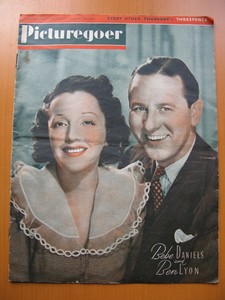 Picturegoer Magazine 9 1941 Bebe Daniels And Ben Lyon On Cover Ebay