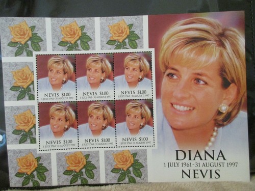 Princess Diana Heartwarming 10 Perfect Stamp Sheets 81 Stamps 8 Countries '97-98 - Picture 5 of 12