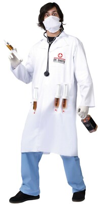 Fun World Dr. Doctor Shots Booze Syringe Drunk Alcohol Party Costume 130624