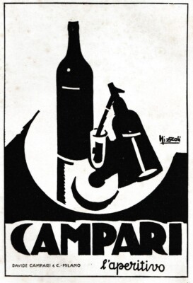 ADVERTISEMENT 1933 CAMPARI BITTER APERITIF BAR DRINK SIPHON SELZ NIZZOLI CORDIAL