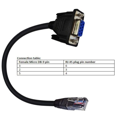 Consoles Cable 9pin DB9Female Serial RS232Port to RJ45Male Ethernet ConsoleCable - Afbeelding 6 van 10