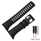 35MM Black Silica Watch Band Strap With Tool For Suunto Core series watches