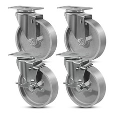 5 inch Industrial Casters- Semi Steel Cast Iron Swivel CastersCapacity500-2000LB