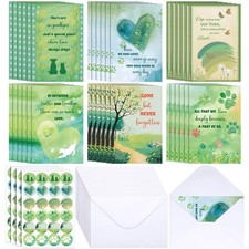 Geyoga 36 Sets Pet Sympathy Cards for Dogs Cats with Envelopes and Stickers, ...