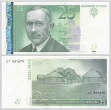 ESTLAND / ESTONIA 25 Krooni 2007  UNC  P. 87