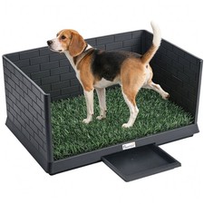 Dog Grass Pad with High Walls and Tray, Indoor Potty Tray